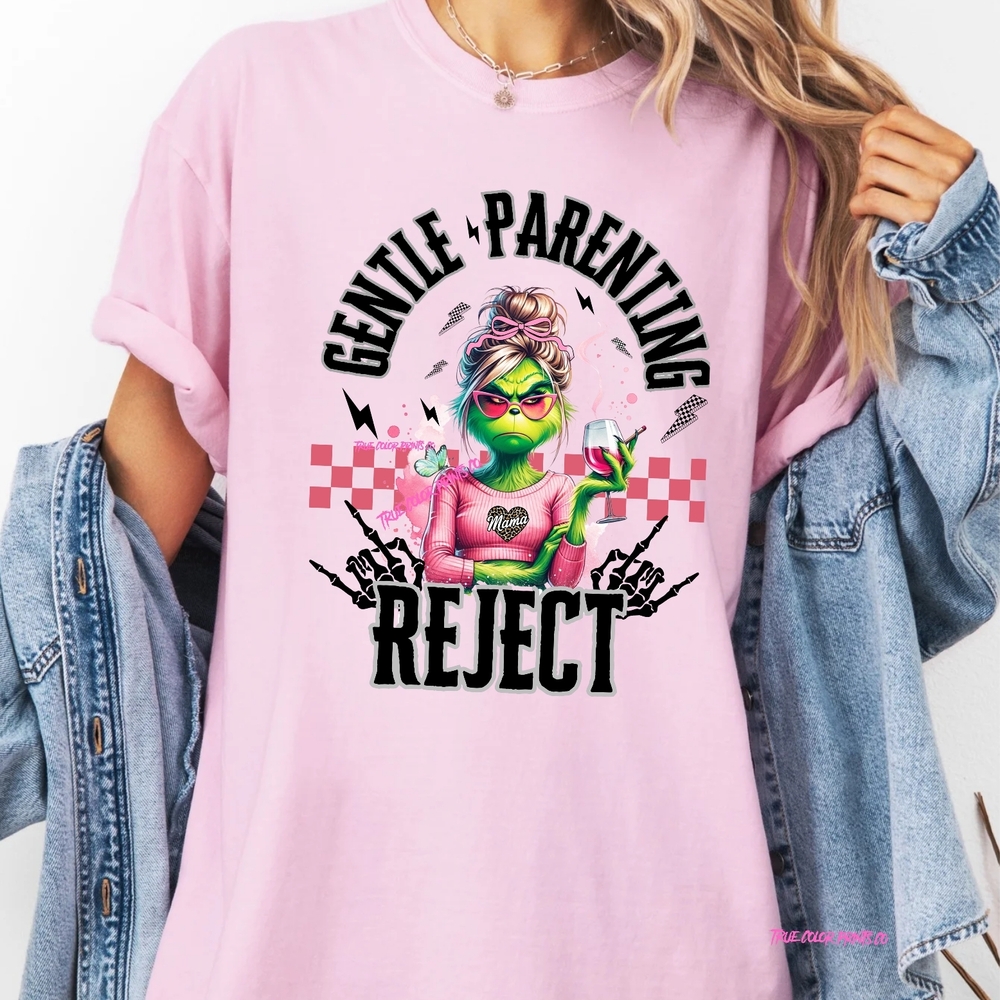 Pink Short Sleeve Tee with Graphic Design